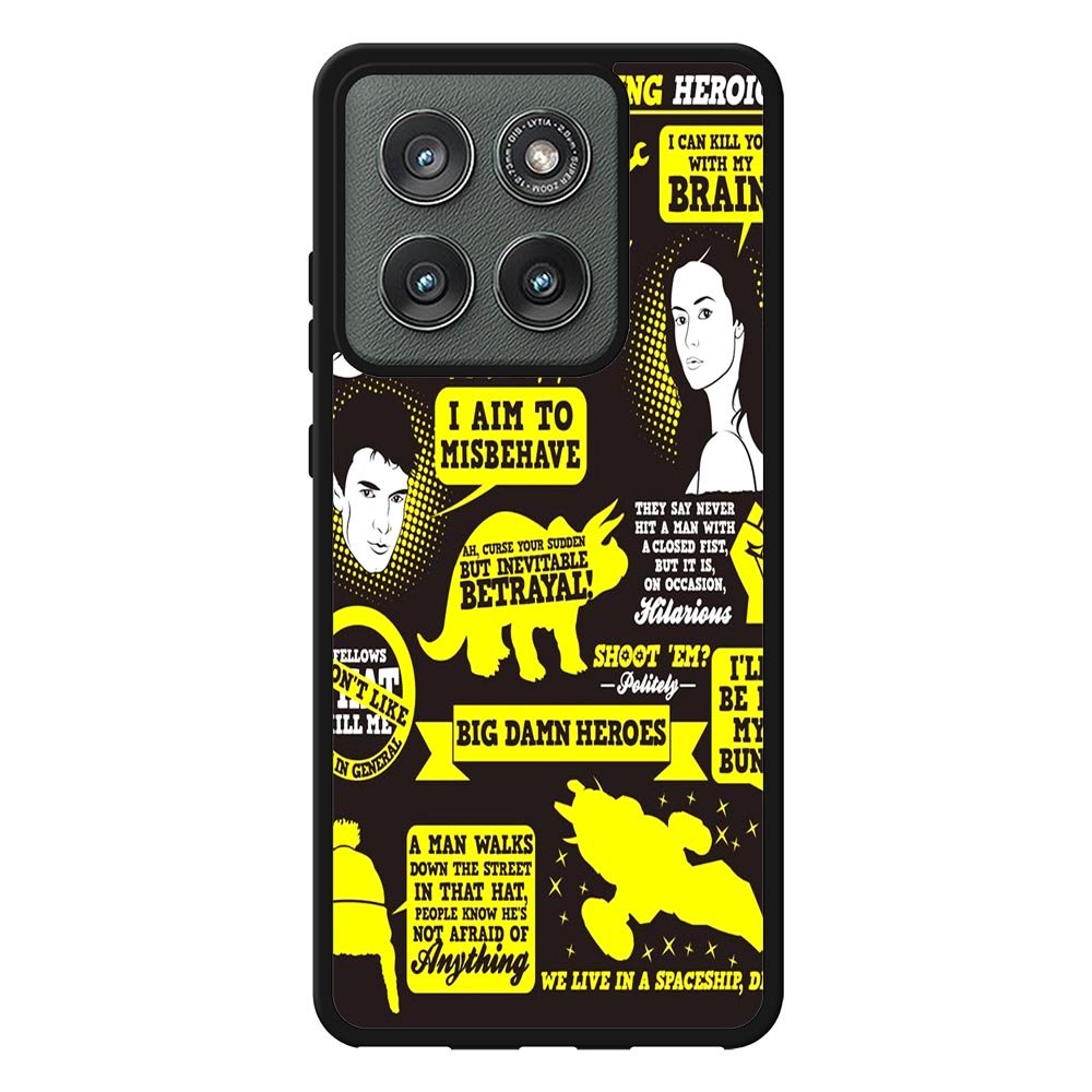 Firefly Serenity Collage Quotes Case Motorola Moto Edge 2025 BC1931