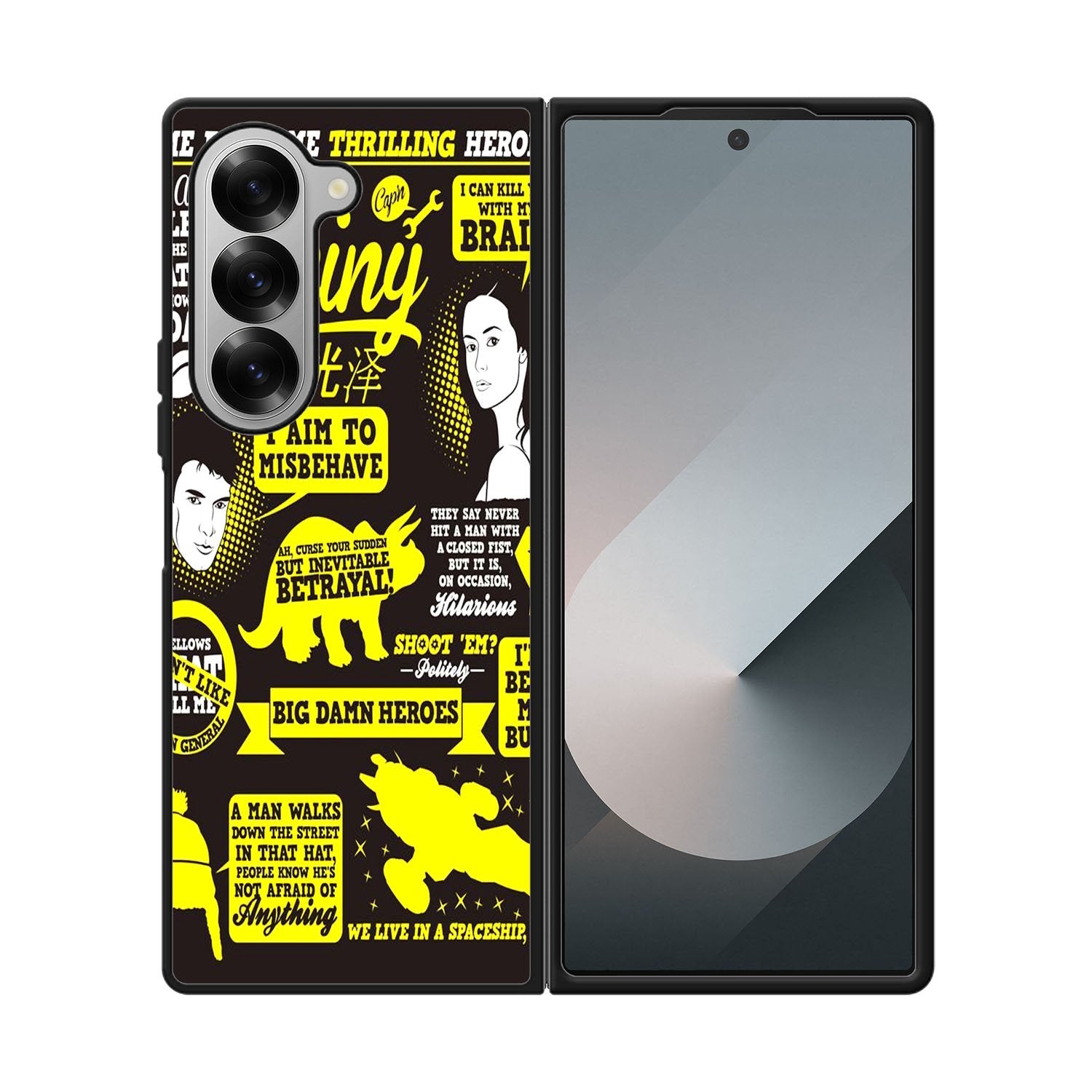 Firefly Serenity Collage Quotes Case Samsung Galaxy Z Fold 6 5G BC1931