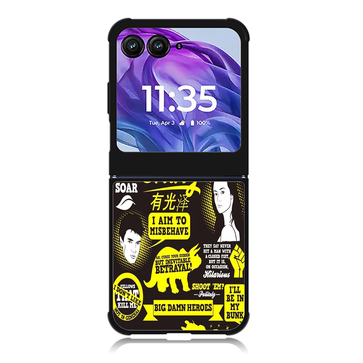 Firefly Serenity Collage Quotes Motorola Moto Razr 2024 , Moto Razr 50 Case FE1931