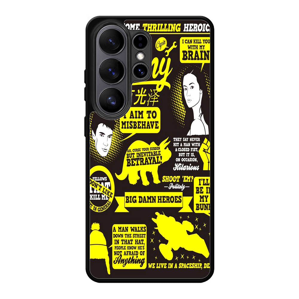 Firefly Serenity Collage Quotes Samsung Galaxy S26 Ultra Case BC1931