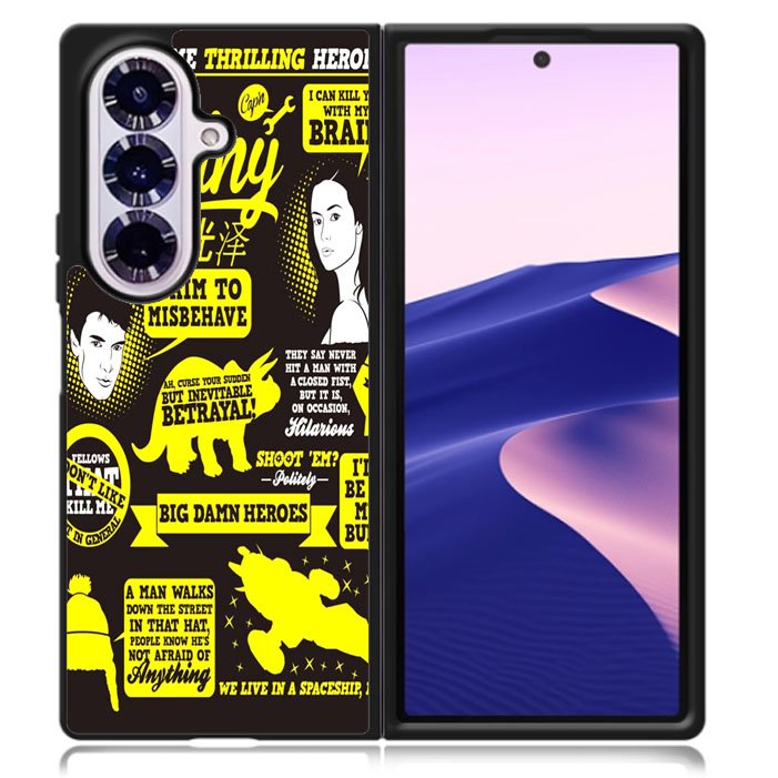 Firefly Serenity Collage Quotes Samsung Galaxy Z Fold 7 5G Case BC1931