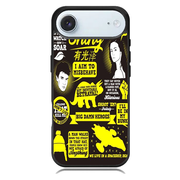 Firefly Serenity Collage Quotes iPhone 17 Air Case BC1931