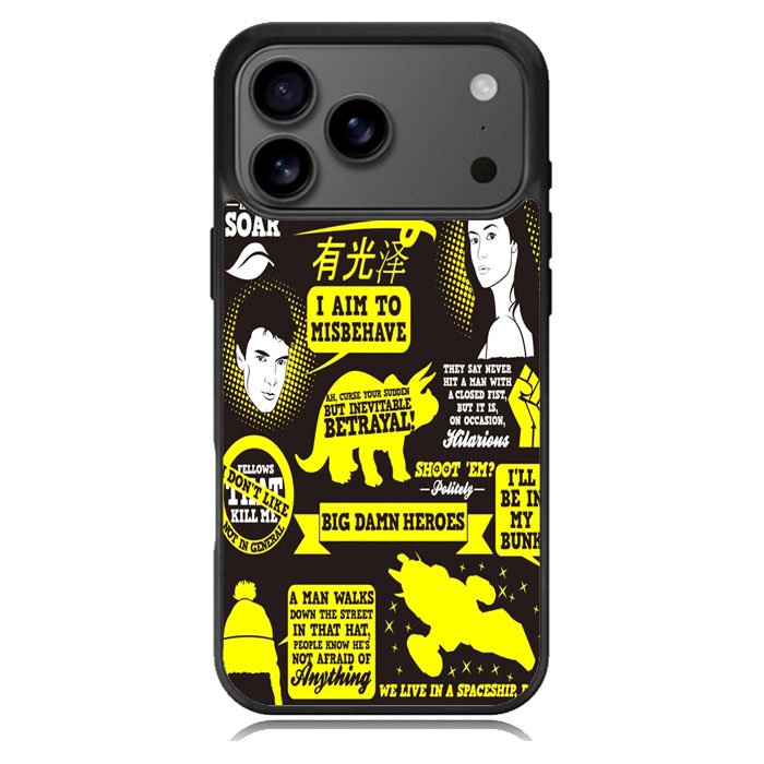 Firefly Serenity Collage Quotes iPhone 17 Pro Case BC1931