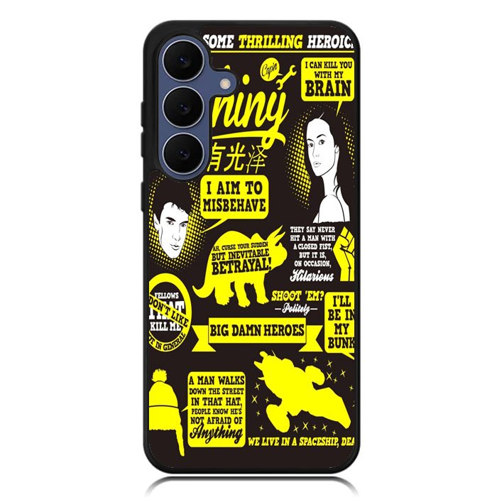 Firefly Serenity Collage Quotes Samsung Galaxy S25 FE Case BC1931