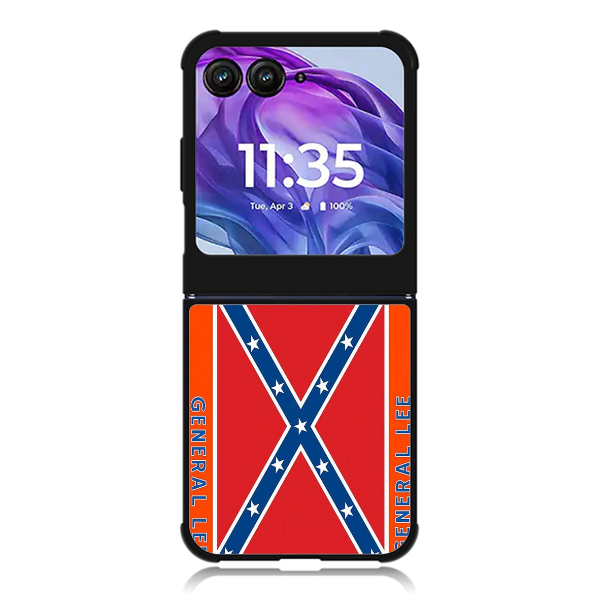 General Lee Roof Logo The Dukes of Hazzard Motorola Moto Razr 2024 , Moto Razr 50 Case FE1932