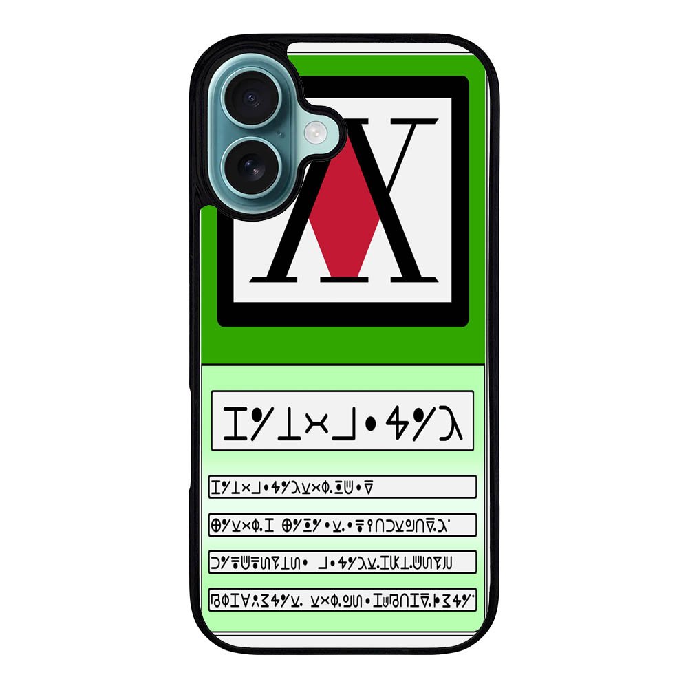 Hunter X Hunter License Card Case iPhone 16 Plus BC1934