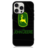 John Deere logo black Case iPhone 16 Pro BC1919