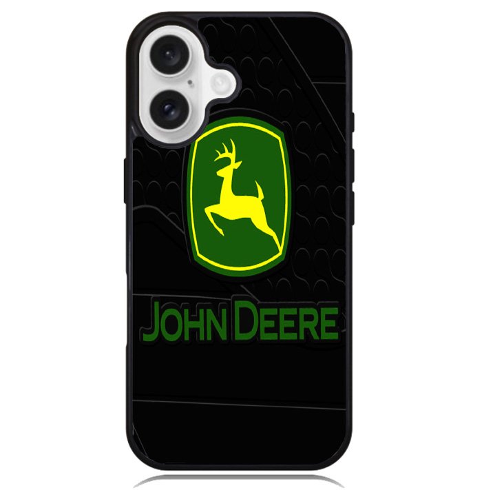 John Deere logo black Case iPhone 16 BC1919