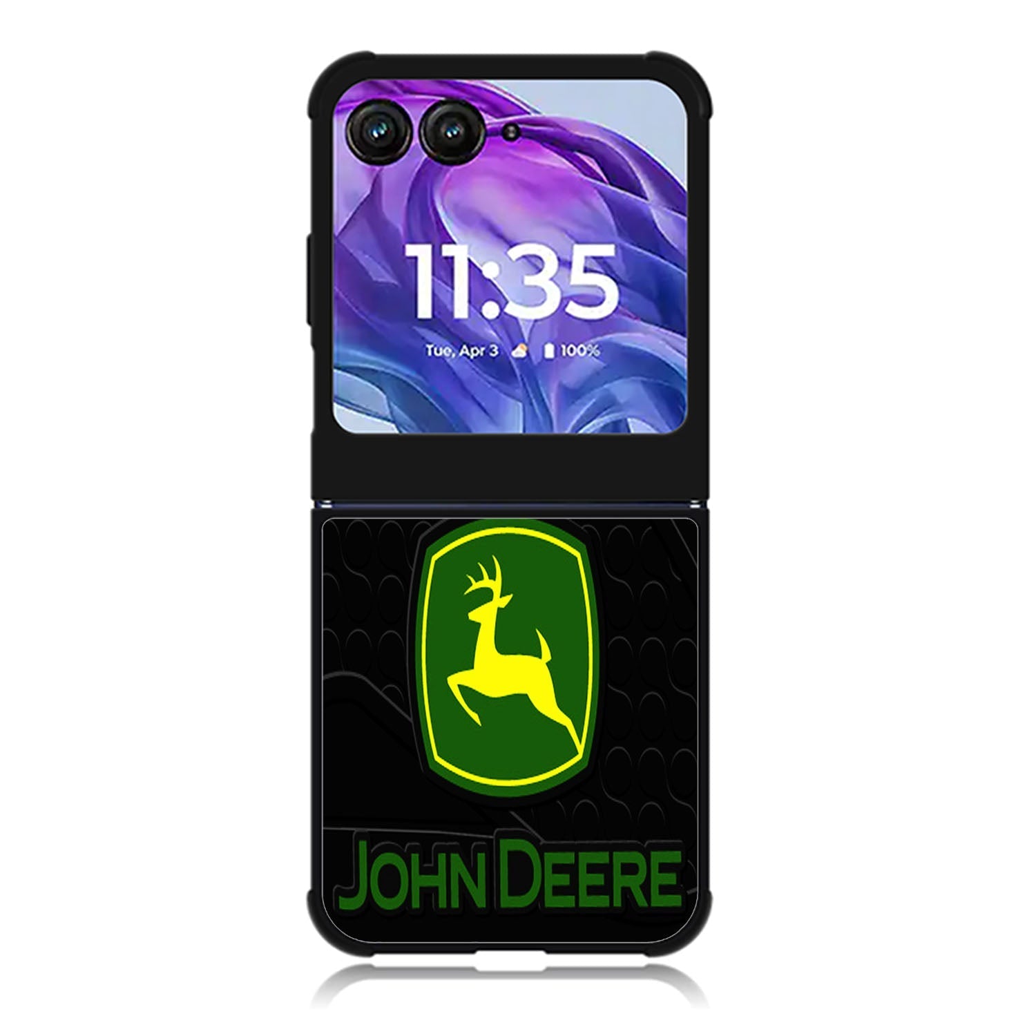 John Deere logo black Motorola Moto Razr 2024 , Moto Razr 50 Case FE1919