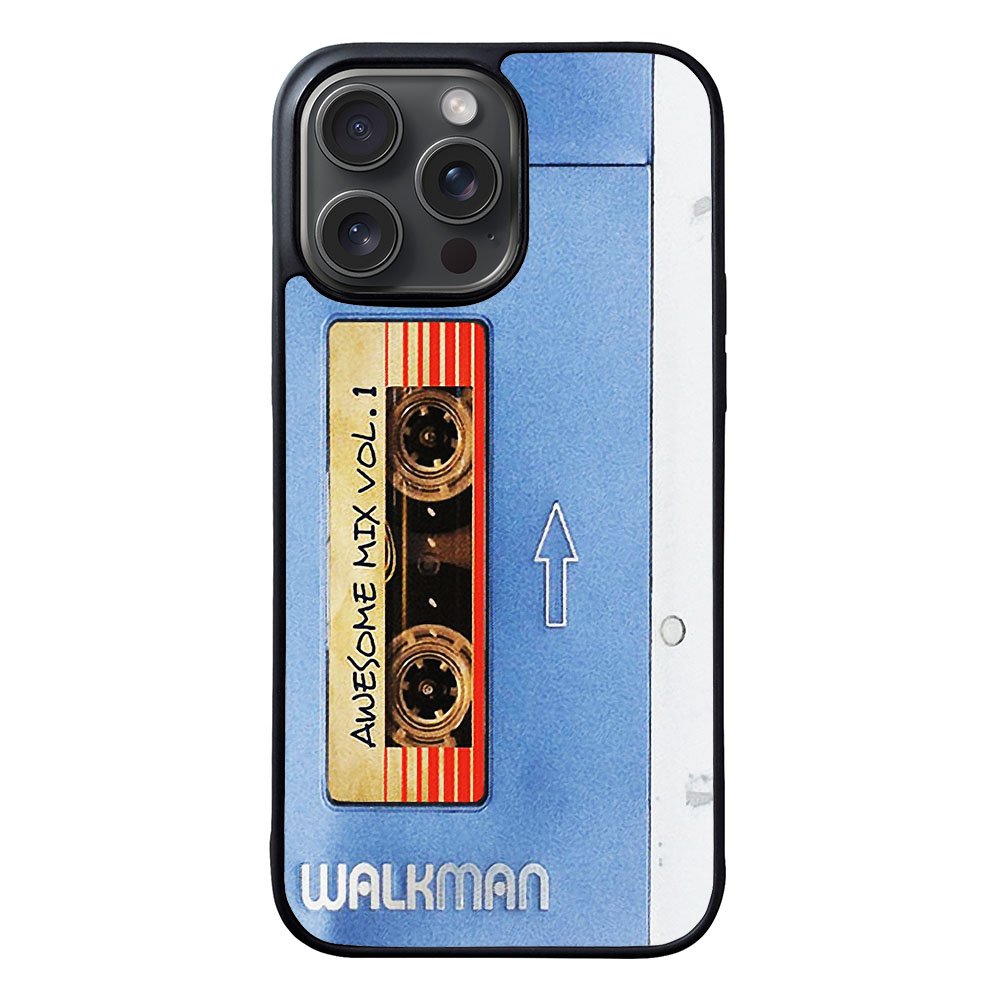 Sony Walkman Awesome Mix Vol 1 Blue Tape Case iPhone 15 Pro BC1825