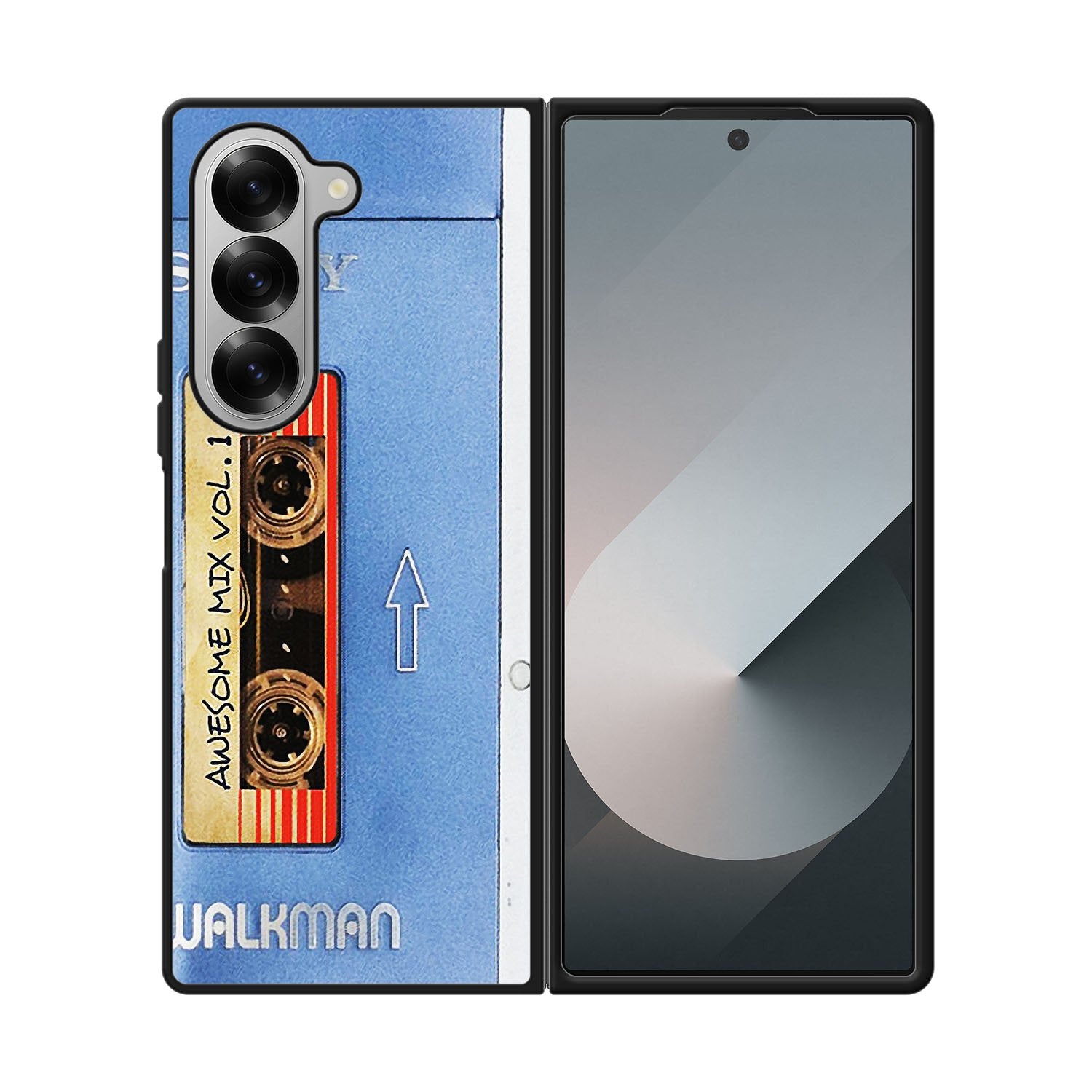 Sony Walkman Awesome Mix Vol 1 Blue Tape Case Samsung Galaxy Z Fold 6 5G BC1825