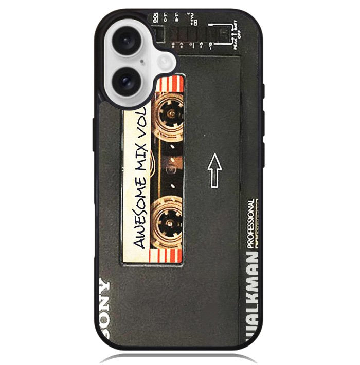 Sony Walkman Awesome Mix Vol 1 Black Tape Case iPhone 16 BC1826