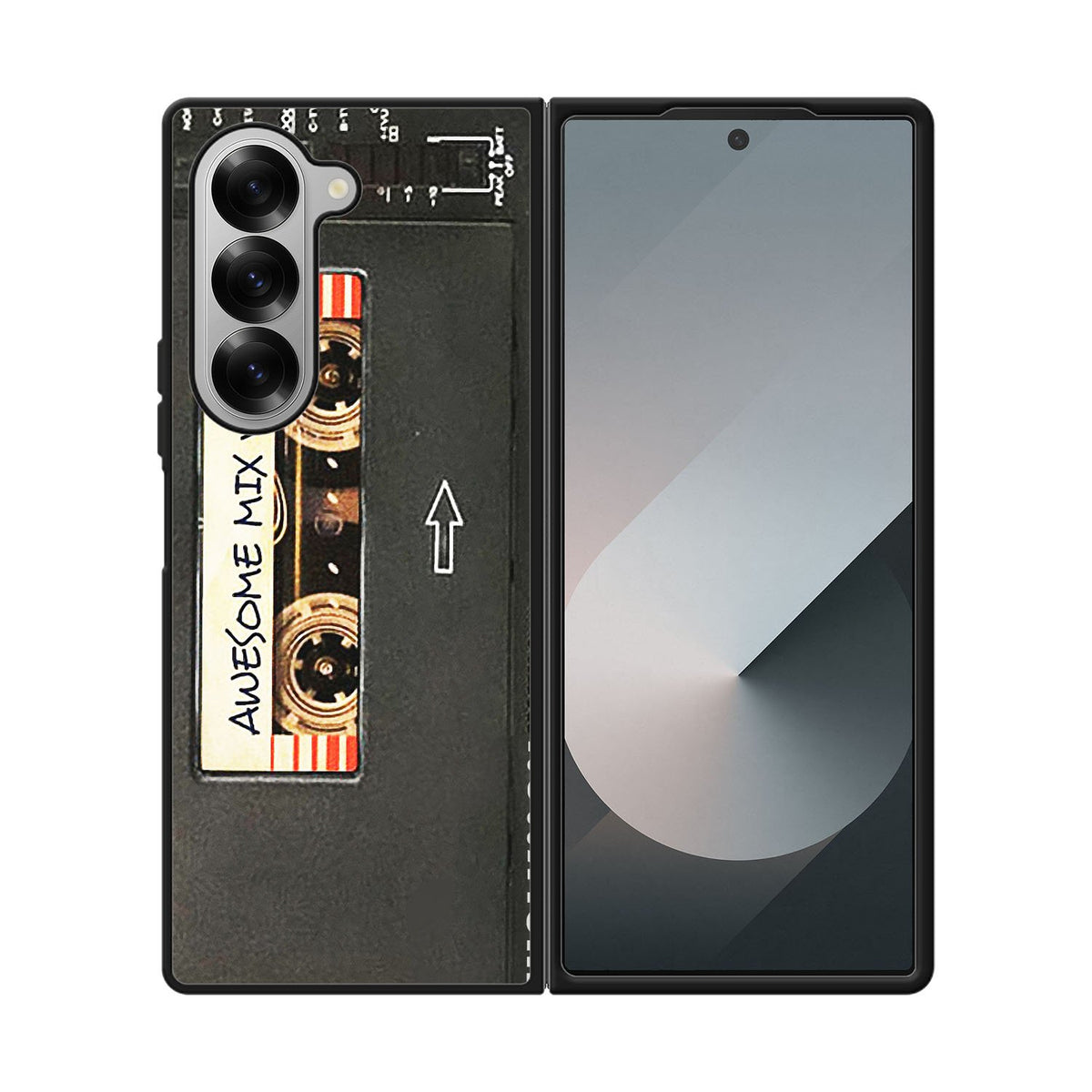 Sony Walkman Awesome Mix Vol 1 Black Tape Case Samsung Galaxy Z Fold 6 5G BC1826