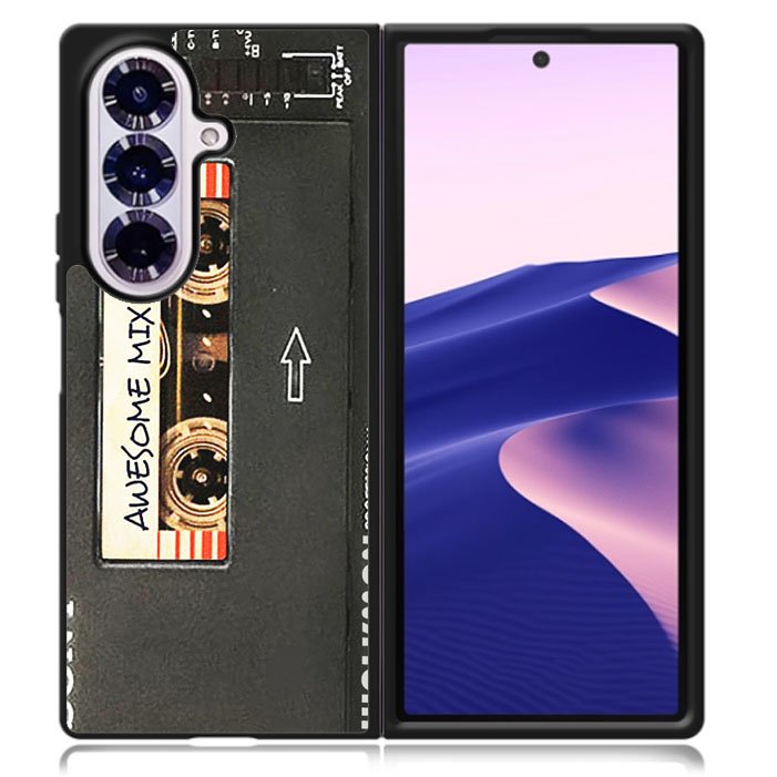 Sony Walkman Awesome Mix Vol 1 Black Tape Samsung Galaxy Z Fold 7 5G Case BC1826
