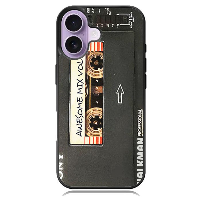Sony Walkman Awesome Mix Vol 1 Black Tape iPhone 17 Case BC1826