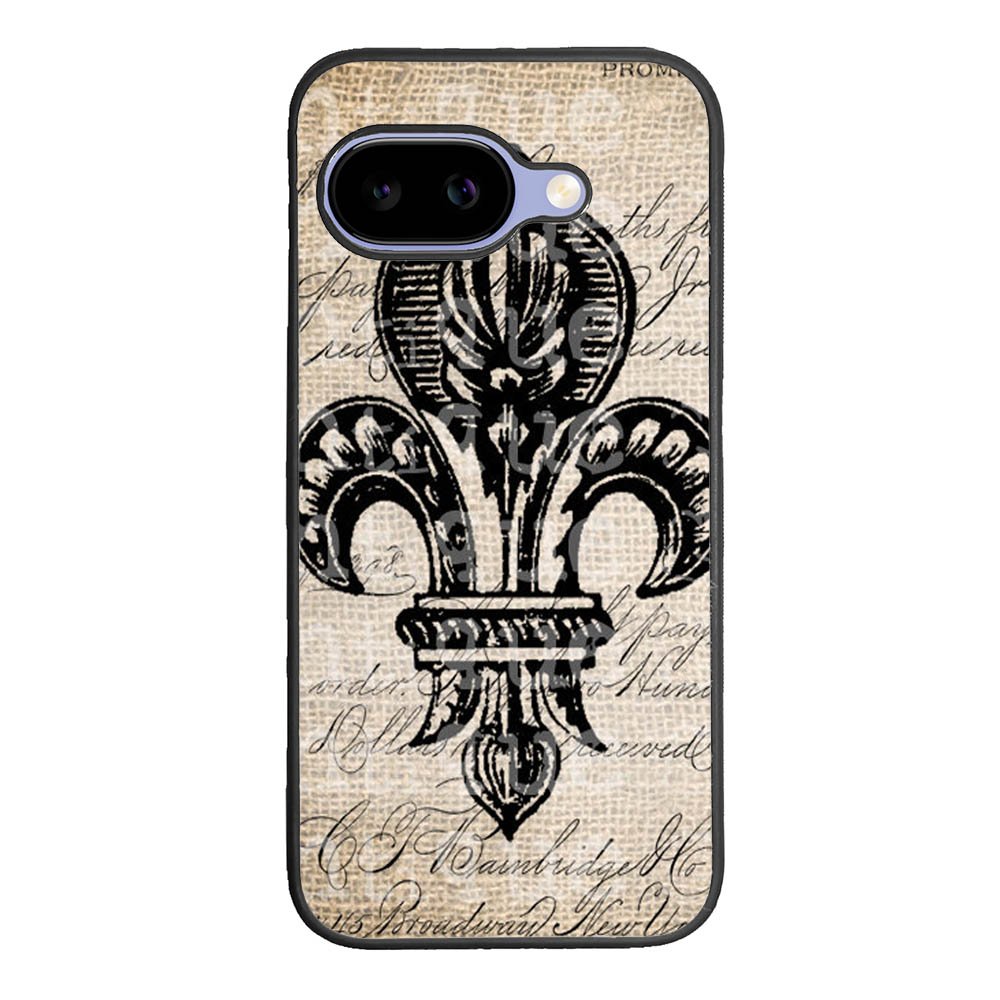 Vintage Brown Fleur de Lis Google Pixel 10A Case BC1953