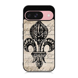 Vintage Brown Fleur de Lis Case Google Pixel 9 BC1953