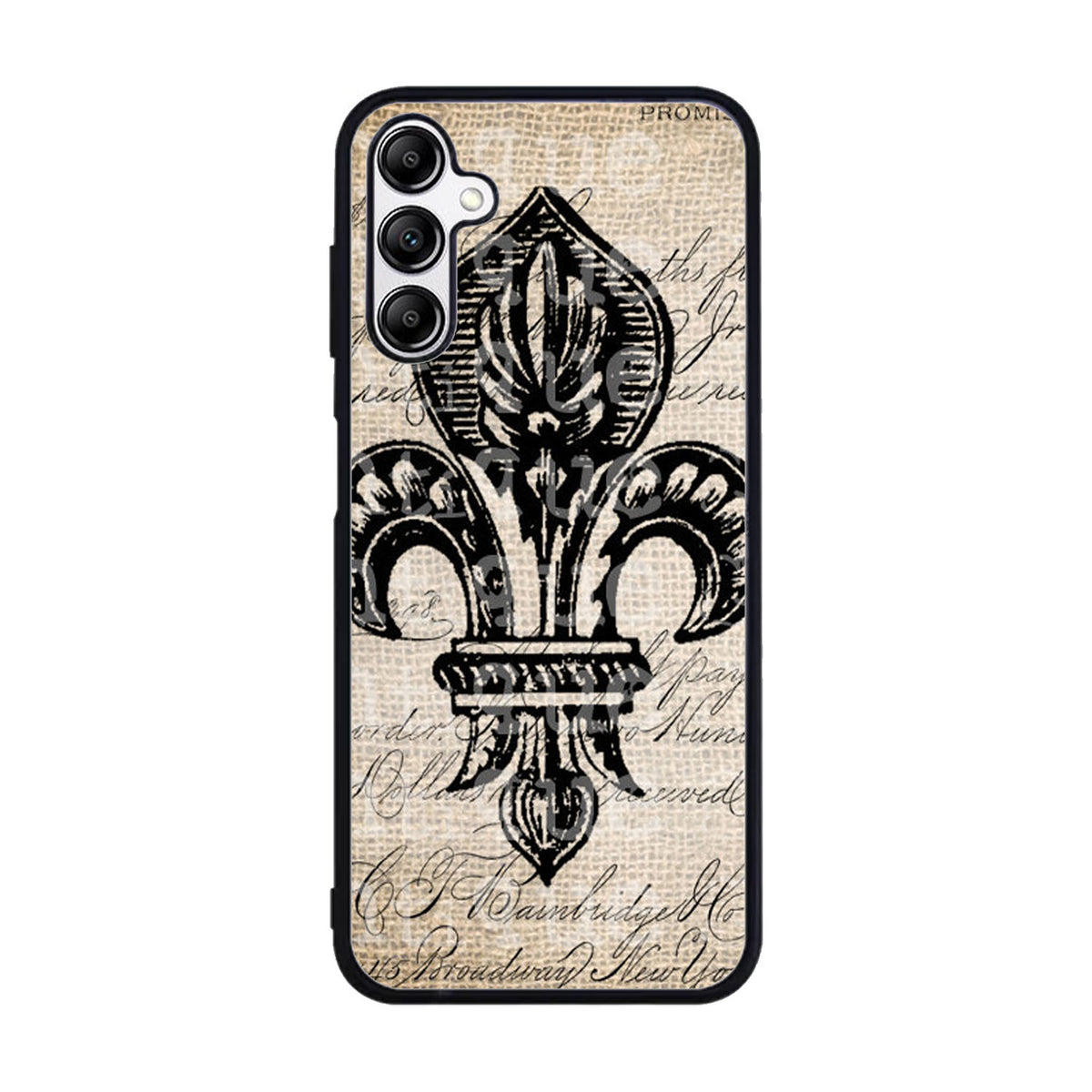 Vintage Brown Fleur de Lis Case Samsung Galaxy A15 BC1953