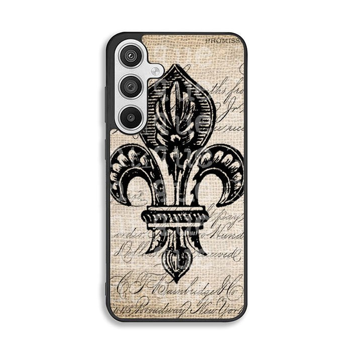 Vintage Brown Fleur de Lis Samsung Galaxy A26 5G Case BC1953