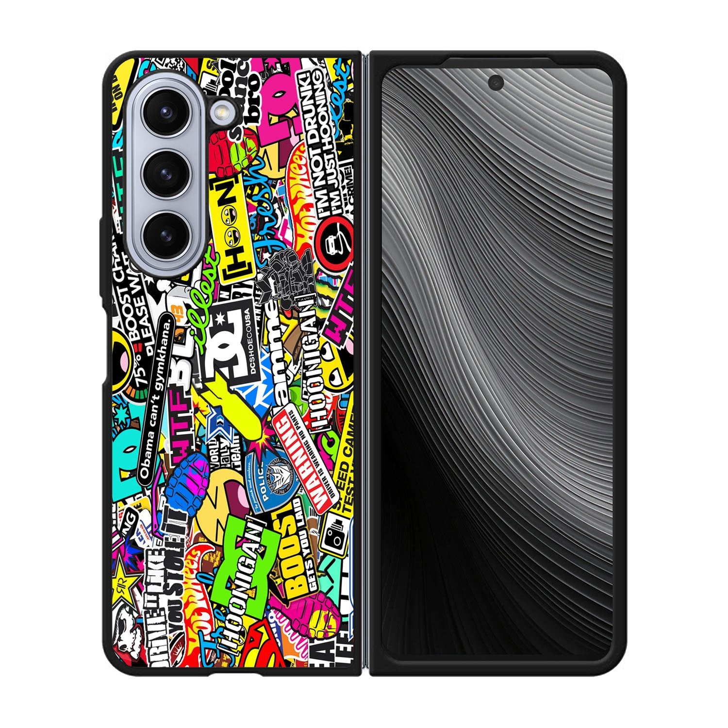 Hoonigan Sticker Boombing Case Samsung Galaxy z Fold 5 5G BC1918