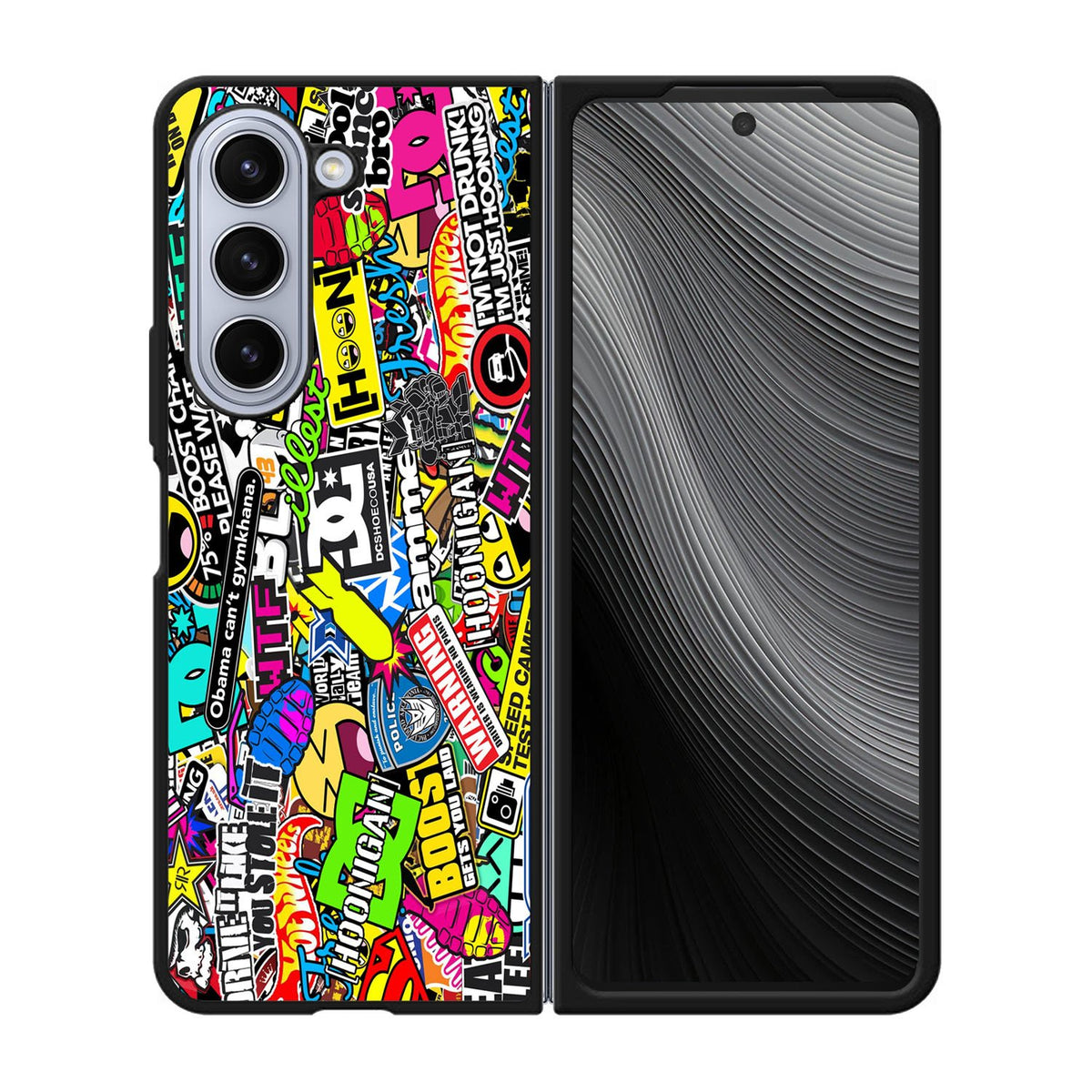 Hoonigan Sticker Boombing Case Samsung Galaxy z Fold 5 5G BC1918