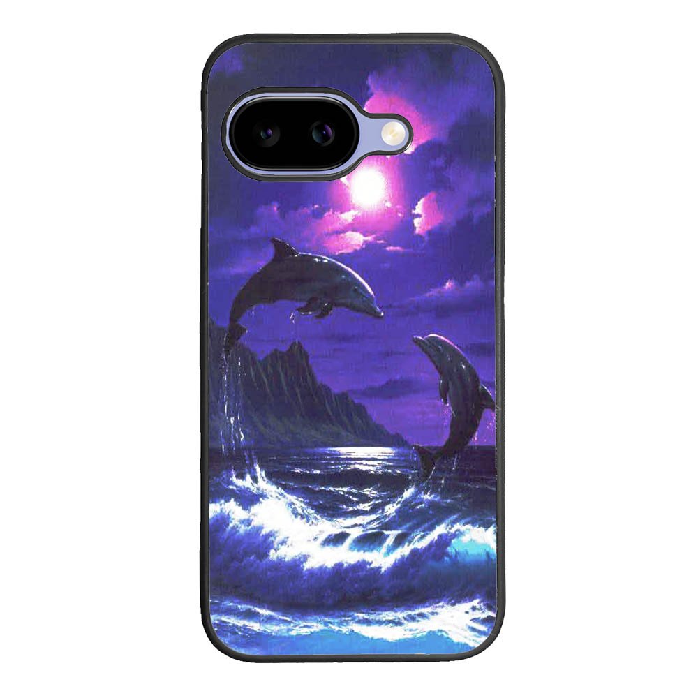Purple Night Dolphins Beautiful Google Pixel 10A Case BC1954