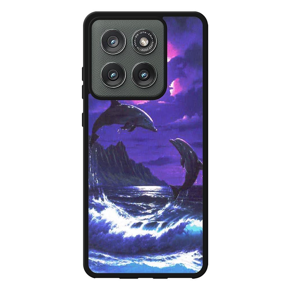 Purple Night Dolphins Beautiful Case Motorola Moto Edge 2025 BC1954