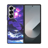 Purple Night Dolphins Beautiful Case Samsung Galaxy Z Fold 6 5G BC1954