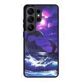 Purple Night Dolphins Beautiful Samsung Galaxy S26 Ultra Case BC1954
