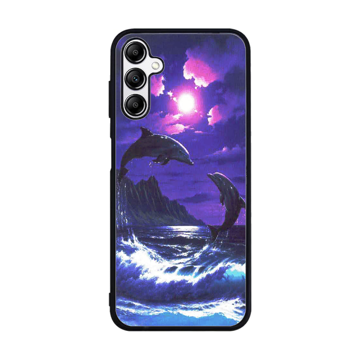 Purple Night Dolphins Beautiful Case Samsung Galaxy A15 BC1954