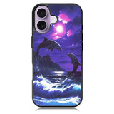 Purple Night Dolphins Beautiful iPhone 17 Case BC1954
