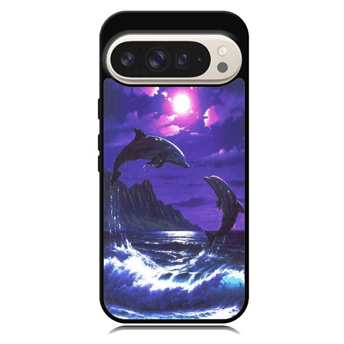 Purple Night Dolphins Beautiful Google Pixel 10 Pro XL Case BC1954