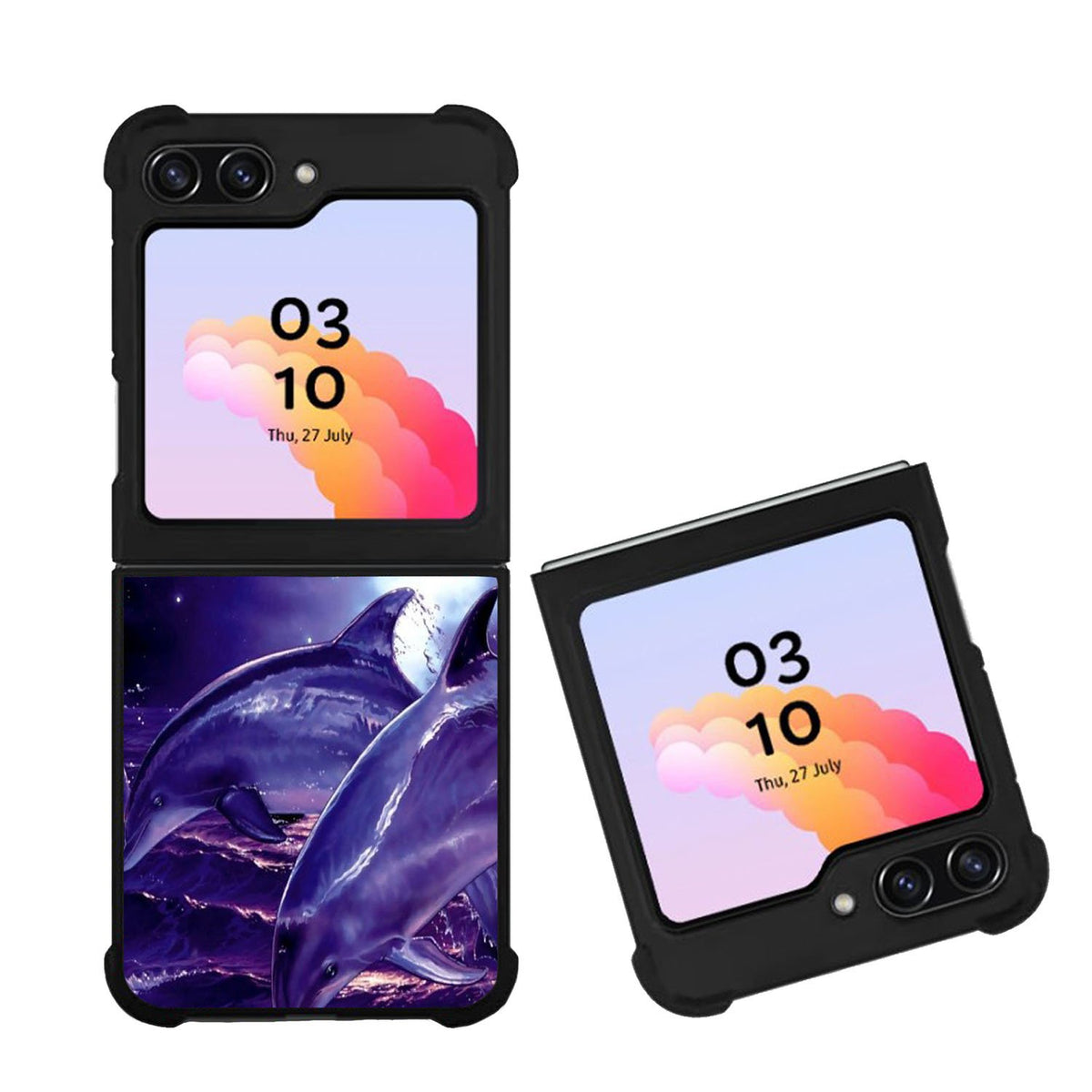 Purple Night Dolphins Case Samsung Galaxy Z Flip 5 5G BC1860