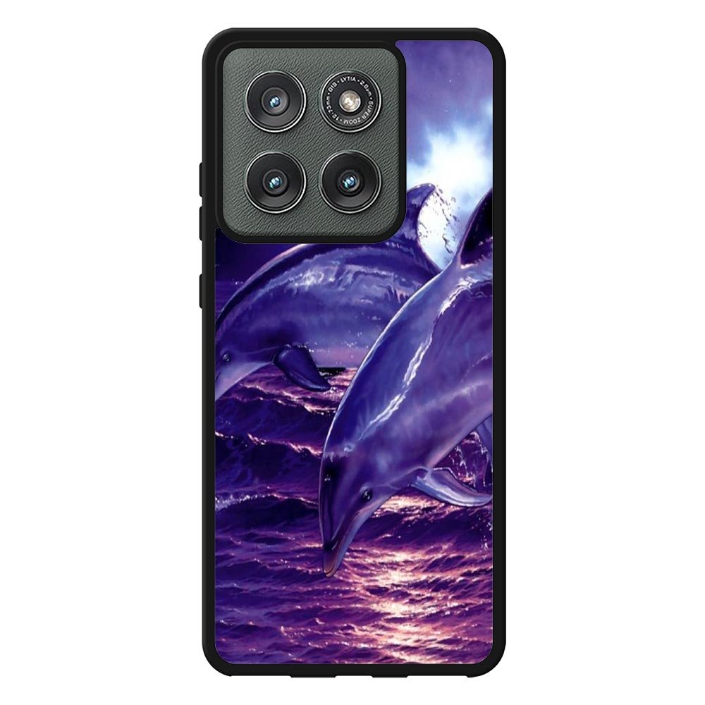 Purple Night Dolphins Case Motorola Moto Edge 2025 BC1860