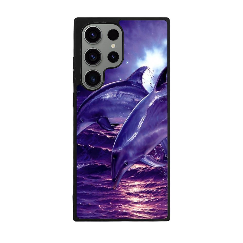 Purple Night Dolphins Case Samsung Galaxy S25 Ultra 5G BC1860