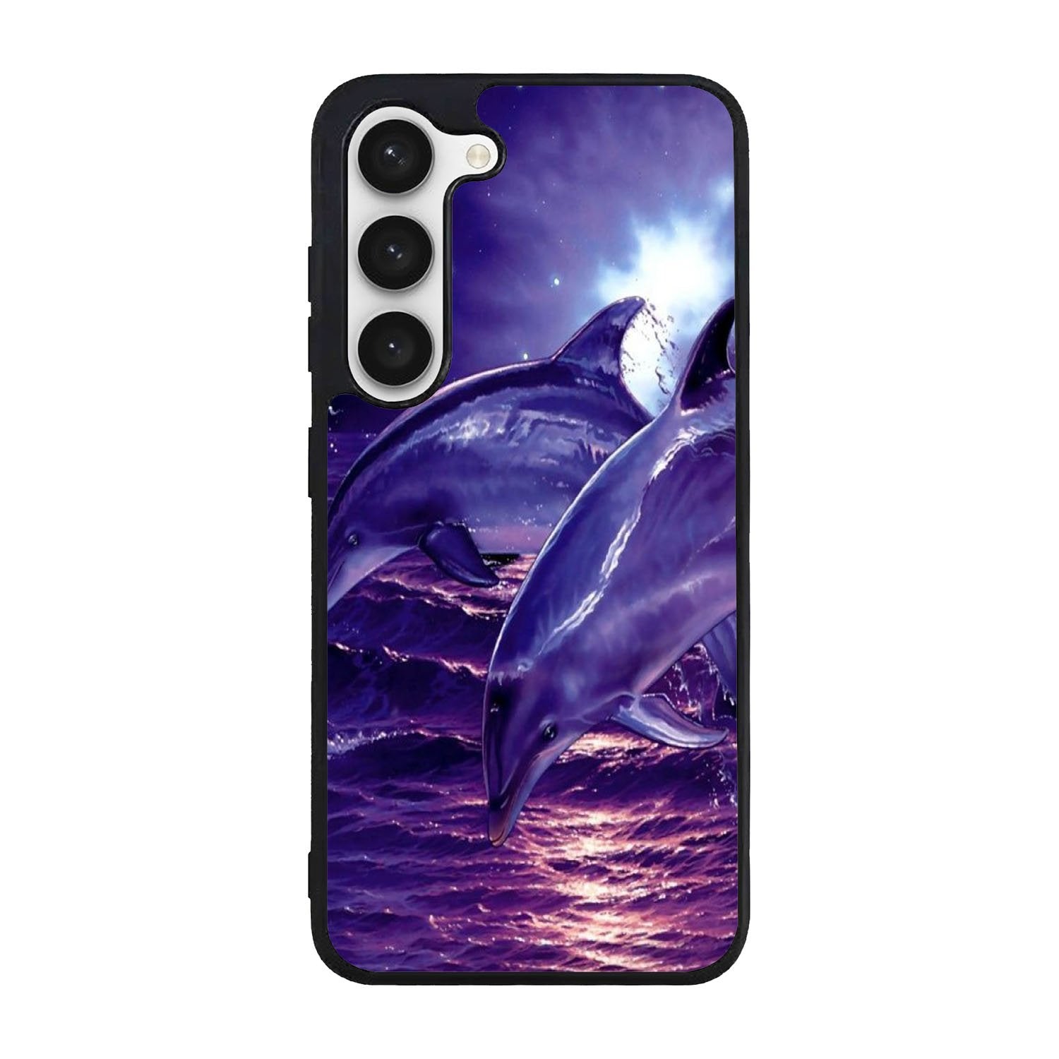 Purple Night Dolphins Case Samsung Galaxy S23 5G BC1860