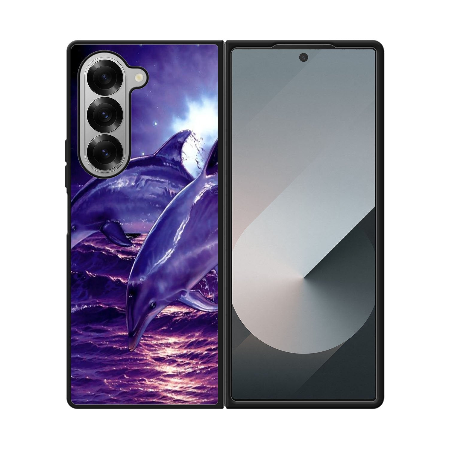Purple Night Dolphins Case Samsung Galaxy Z Fold 6 5G BC1860