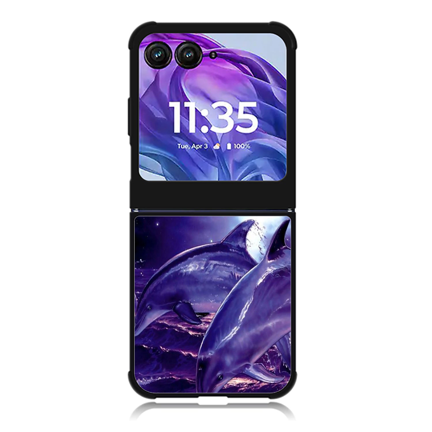 Purple Night Dolphins Motorola Moto Razr 2024 , Moto Razr 50 Case FE1860