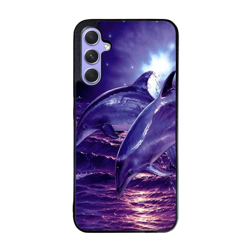 Purple Night Dolphins Case Samsung Galaxy A55 5G BC1860