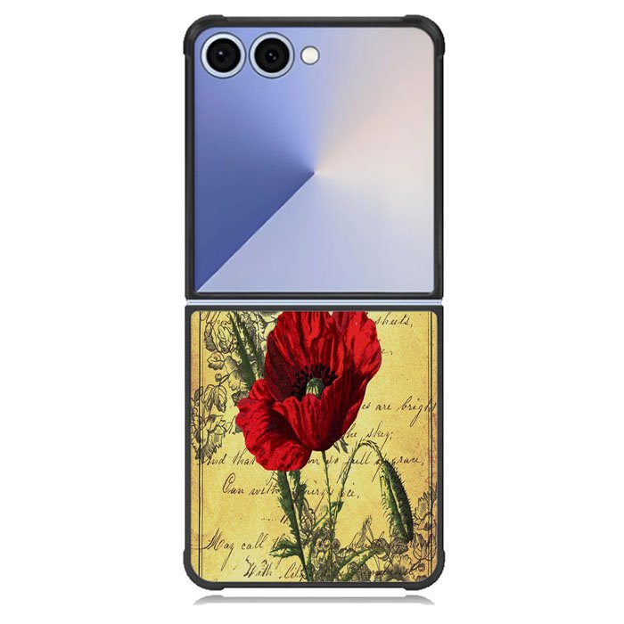 Poppy Ephemera Samsung Galaxy Z Flip 7 Case BC1861