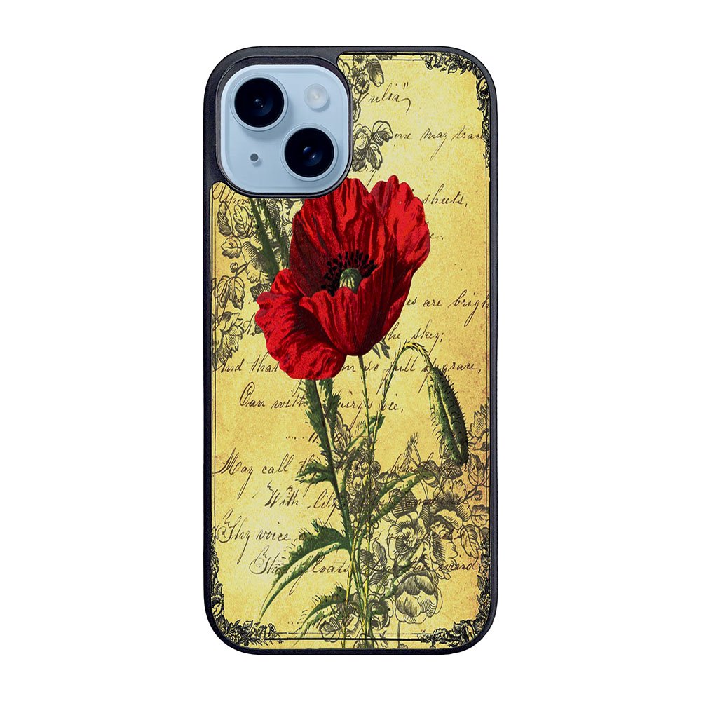 Poppy Ephemera Case iPhone 15 BC1861