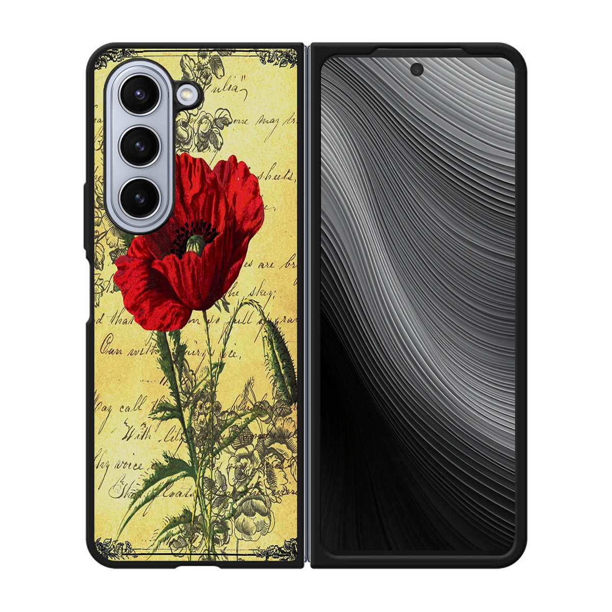 Poppy Ephemera Case Samsung Galaxy z Fold 5 5G BC1861