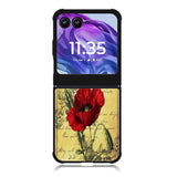 Poppy Ephemera Motorola Moto Razr 2024 , Moto Razr 50 Case FE1861