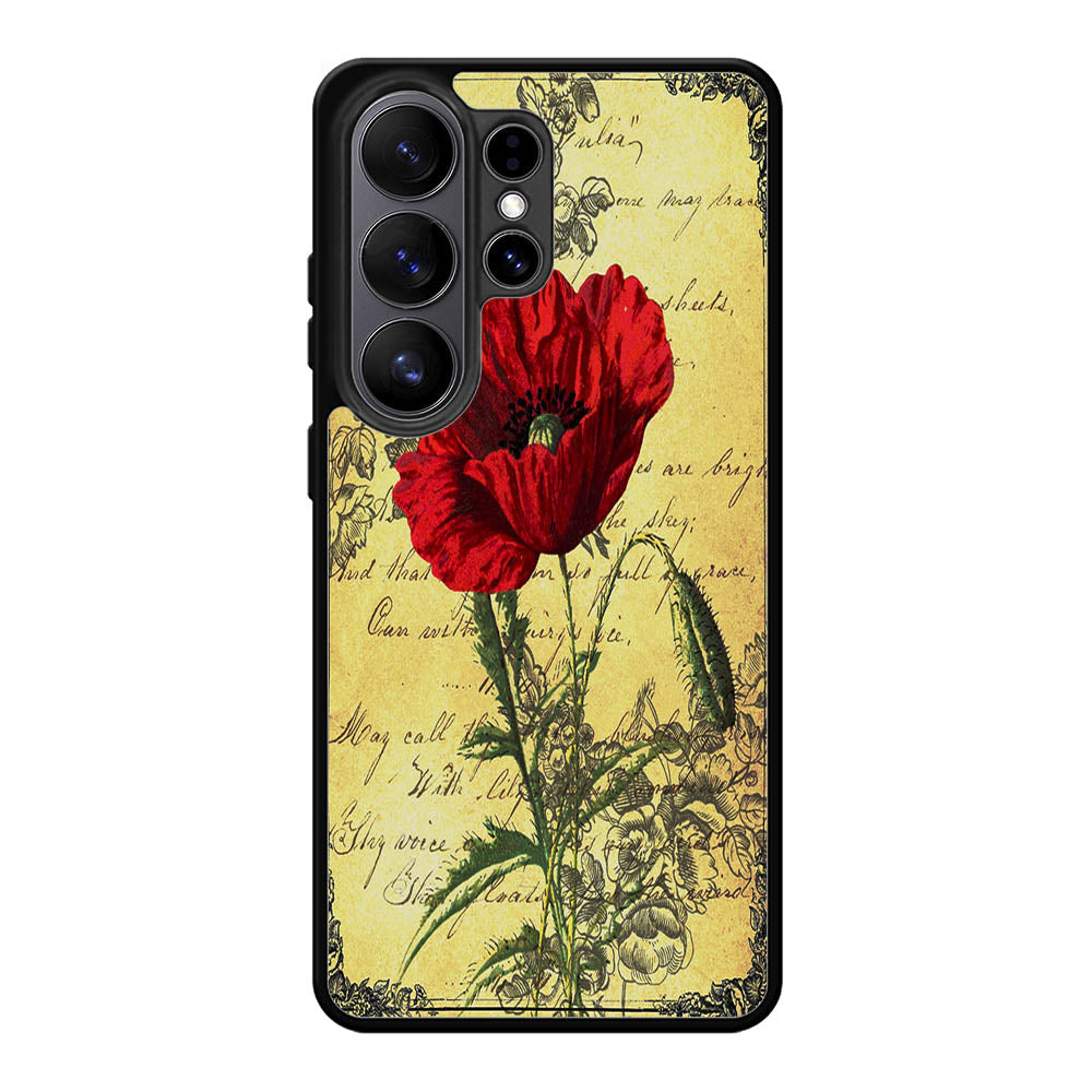 Poppy Ephemera Samsung Galaxy S26 Ultra Case BC1861