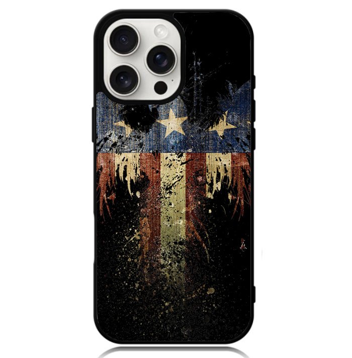 New American Eagle Flag Burning Case iPhone 16 Pro Max BC1863