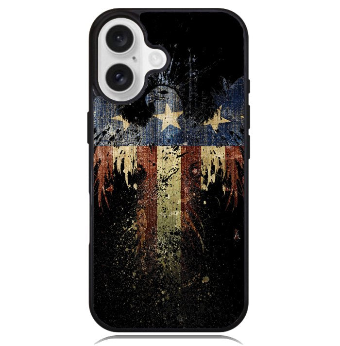 New American Eagle Flag Burning Case iPhone 16 BC1863