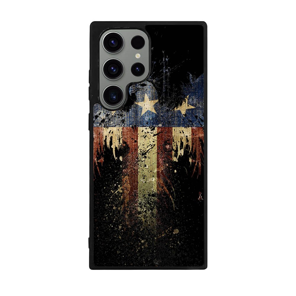 New American Eagle Flag Burning Case Samsung Galaxy S25 Ultra 5G BC1863