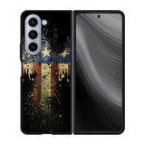 New American Eagle Flag Burning Case Samsung Galaxy z Fold 5 5G BC1863