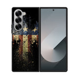 New American Eagle Flag Burning Case Samsung Galaxy Z Fold 6 5G BC1863