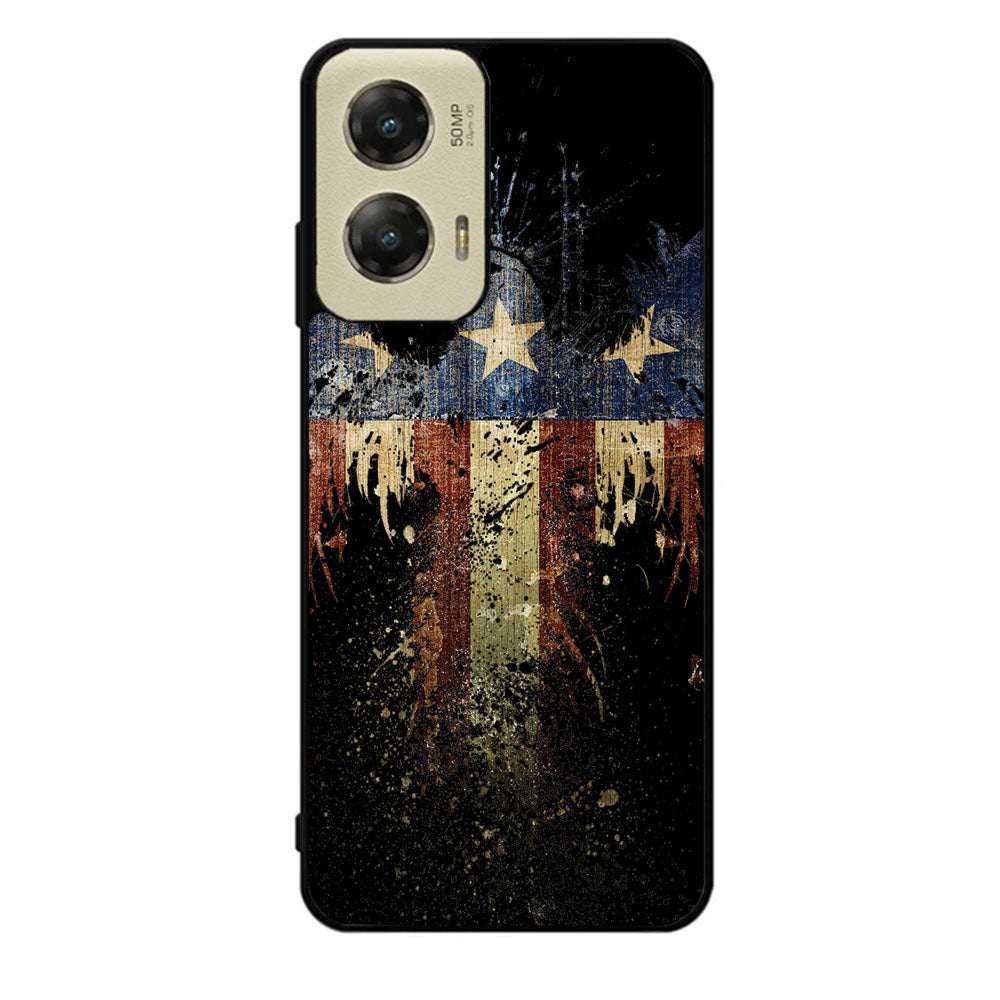 New American Eagle Flag Burning Case Motorola Moto G Stylus 2024 5G BC1863